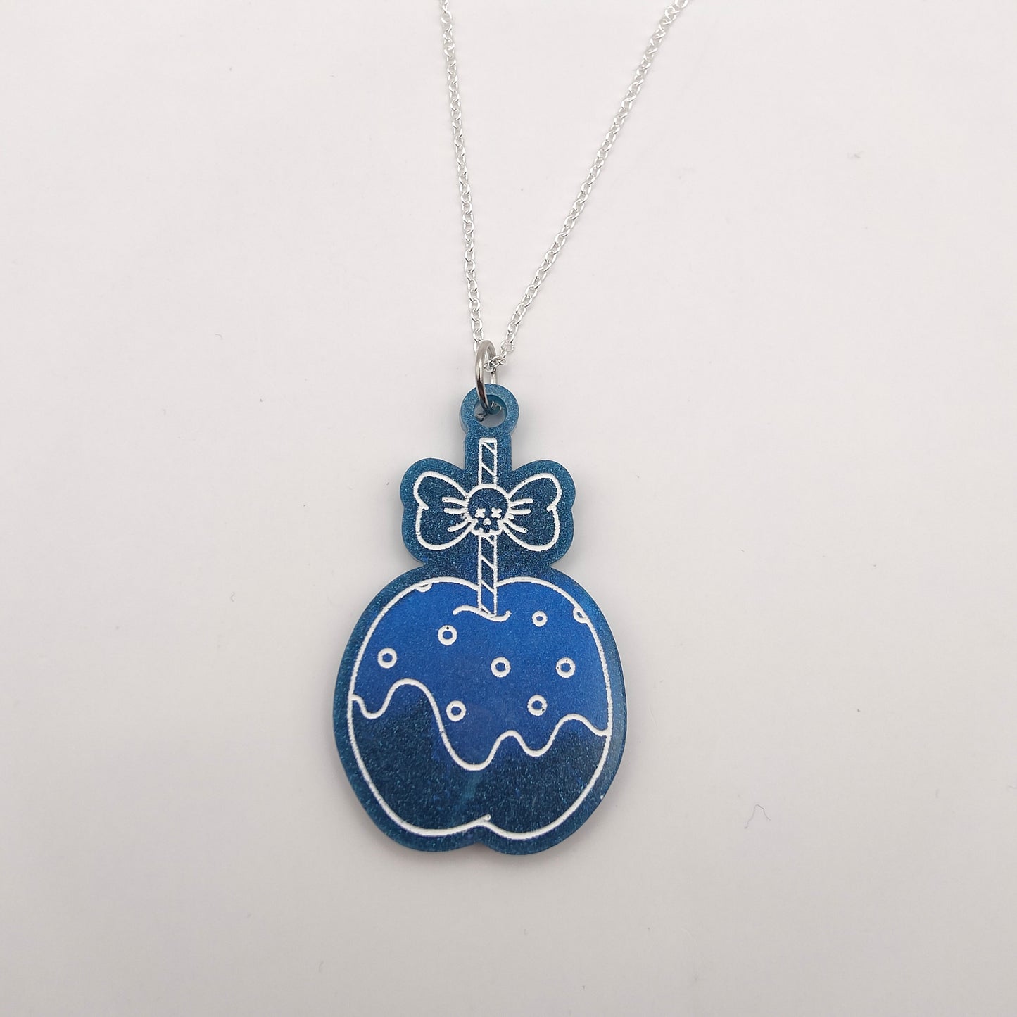 Toffee Apple Necklace - Blue