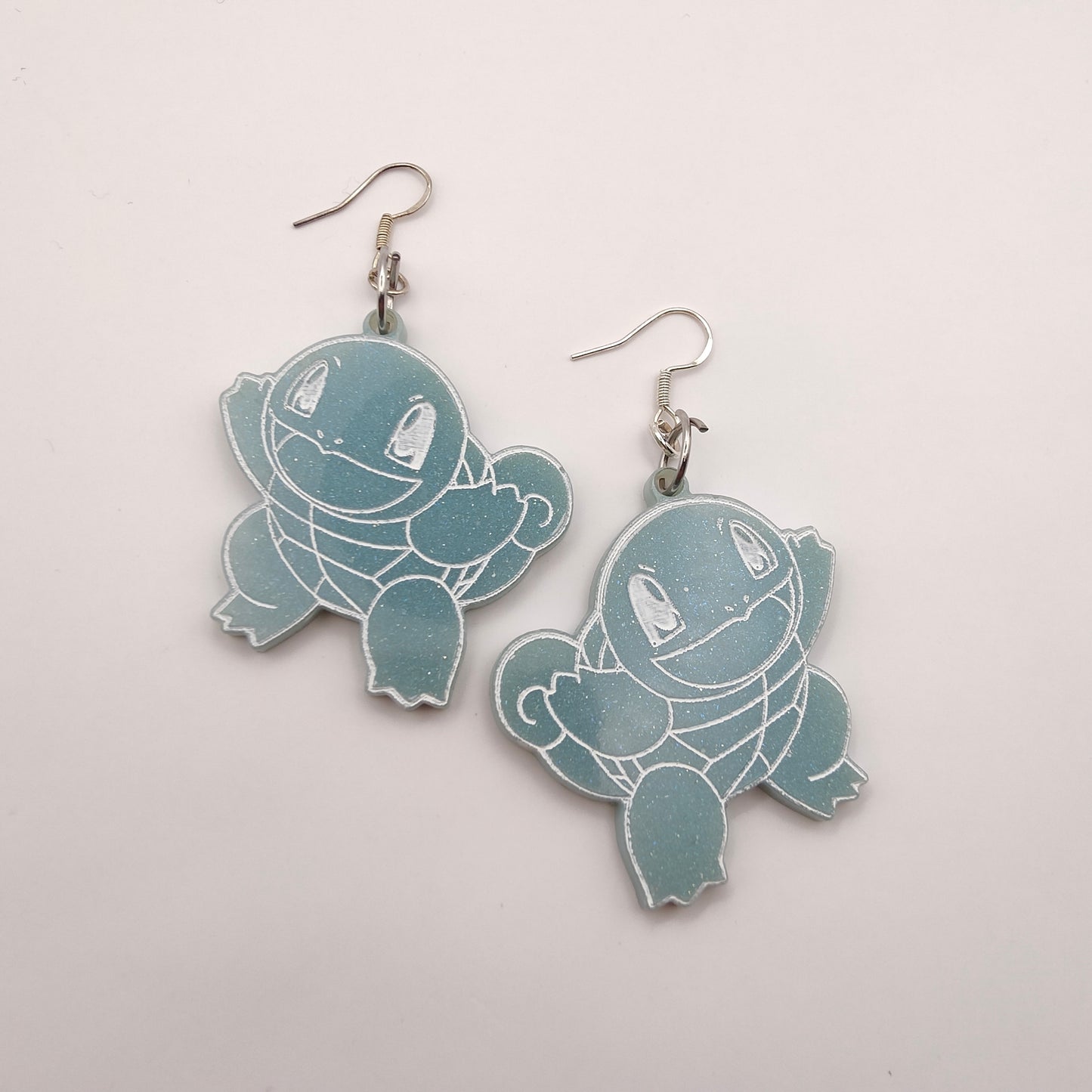 Pocket Monster Earrings - Pale Blue