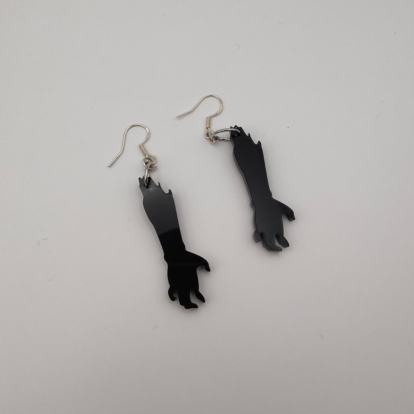 Zombie Arms Earrings - Black