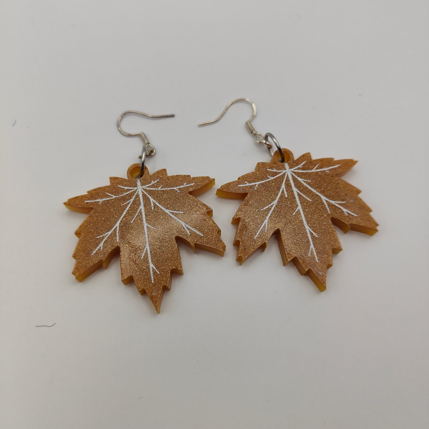 Autumn Leaf Earrings - Gold