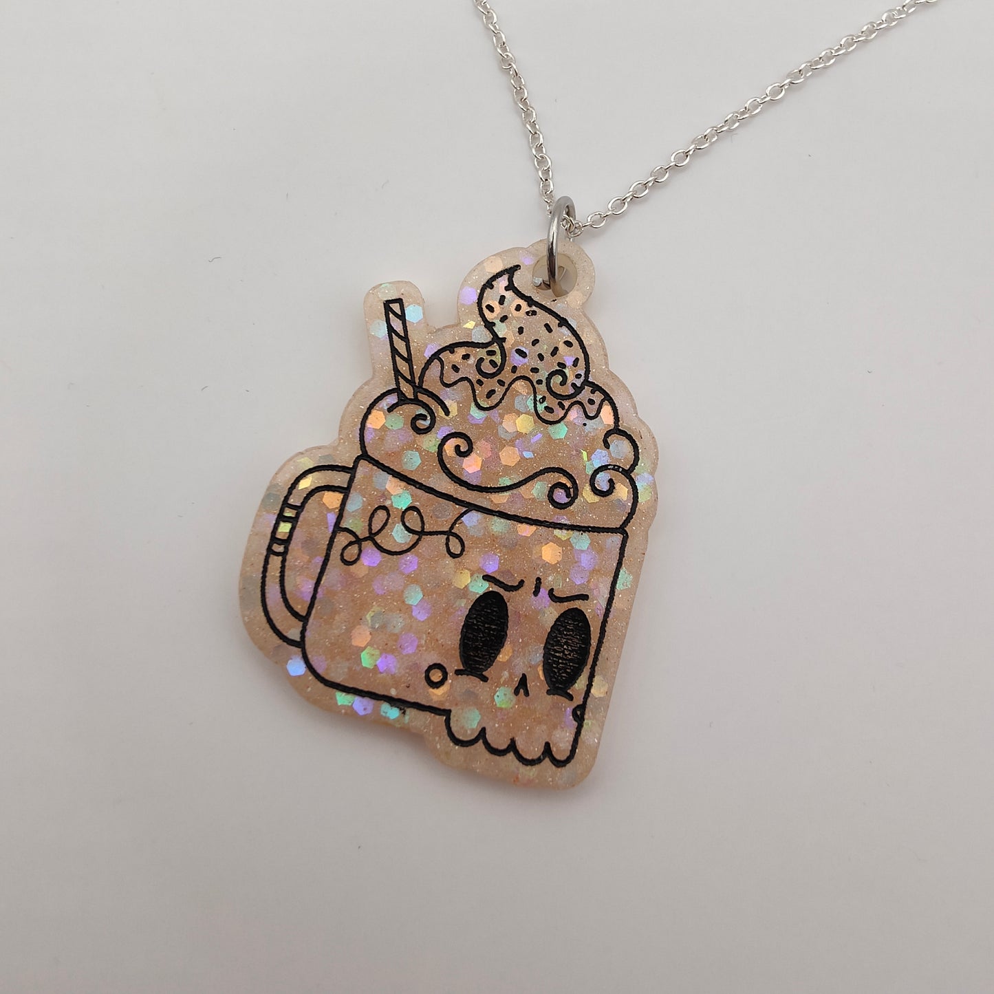 Hot Chocolate Necklace - Peach Shimmer