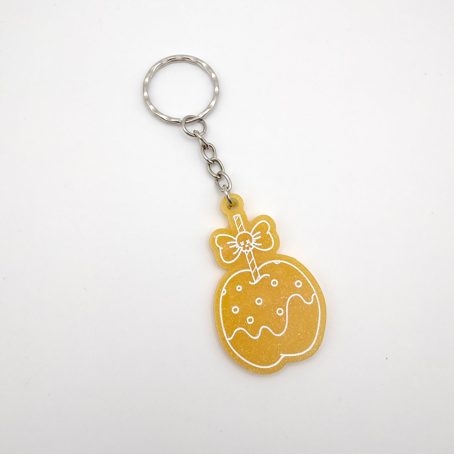 Toffee Apple Keyring - Yellow