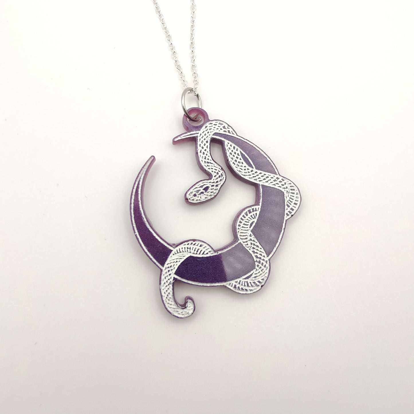 Moon Necklace - Purple