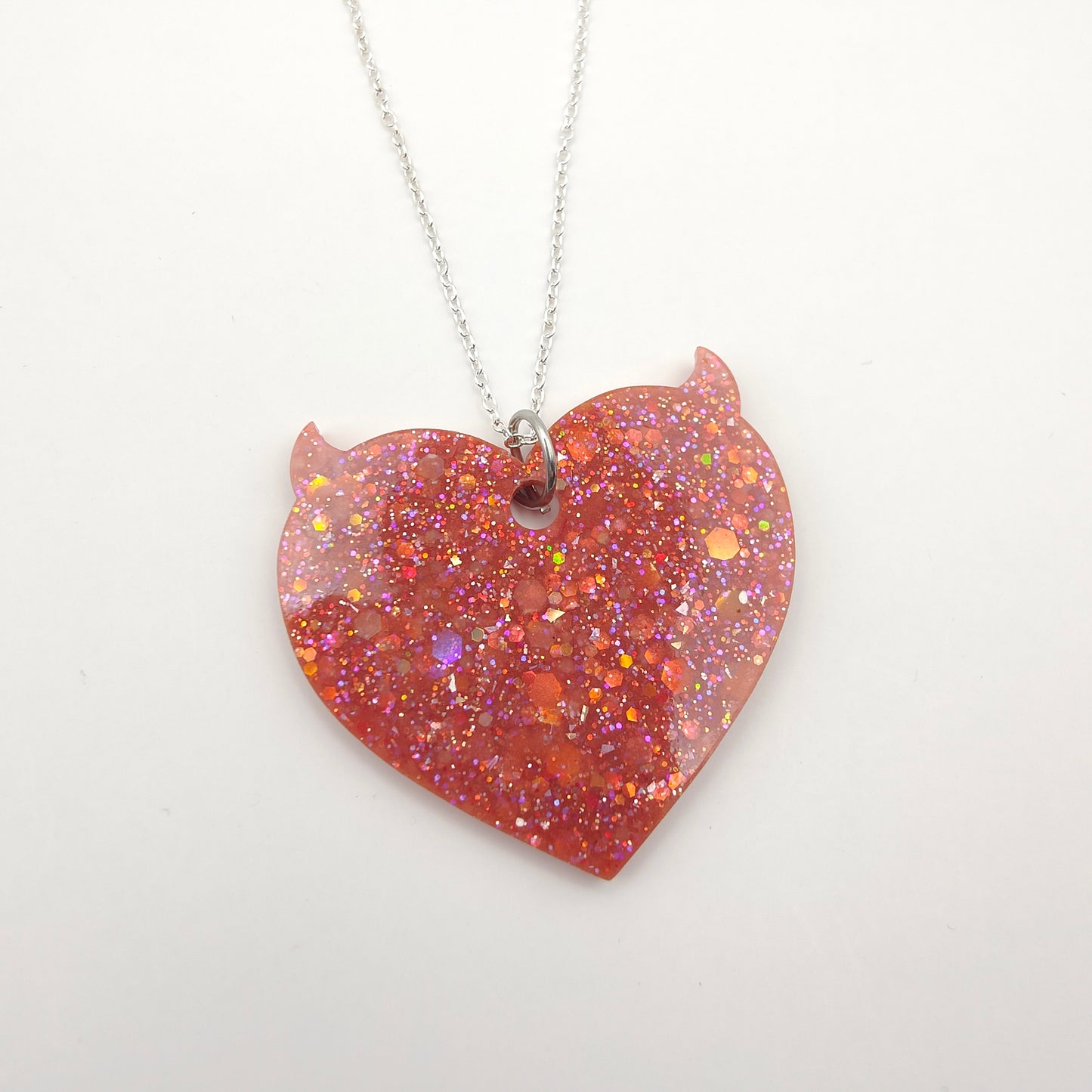 Heart Necklace - Orange
