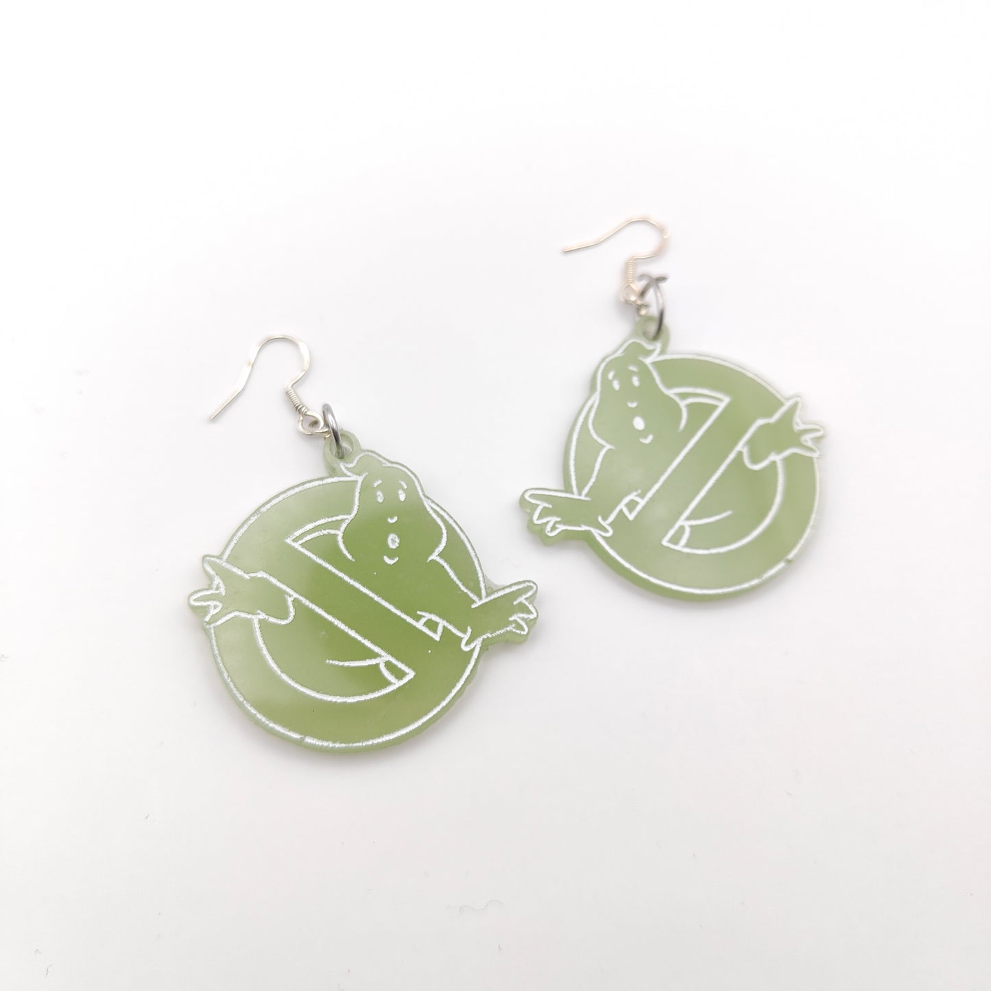 Ghost Earrings - Green