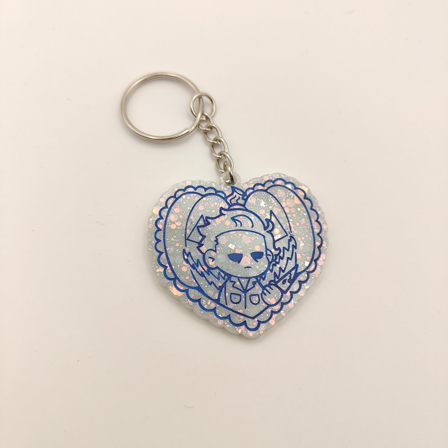 Spooky Keyring - Light Blue