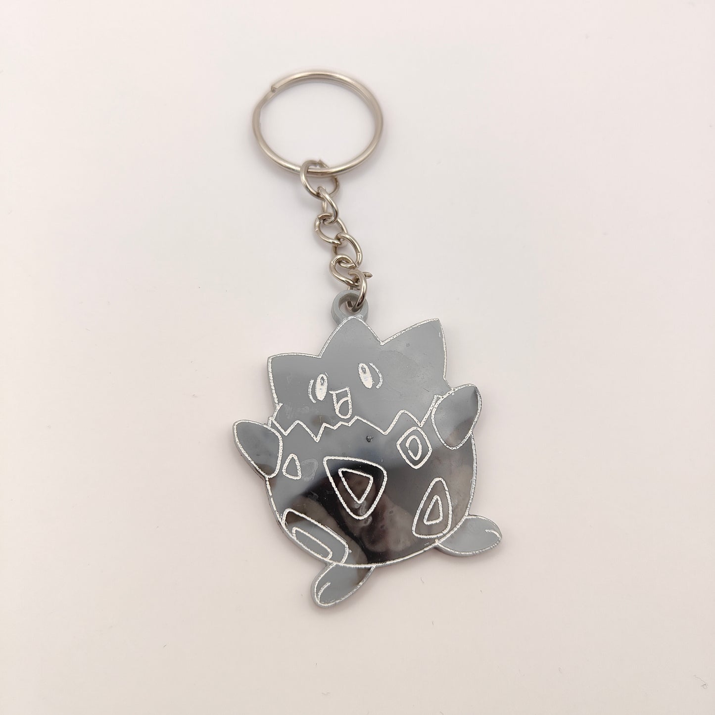 Pocket Monster Keyring - Black/Grey