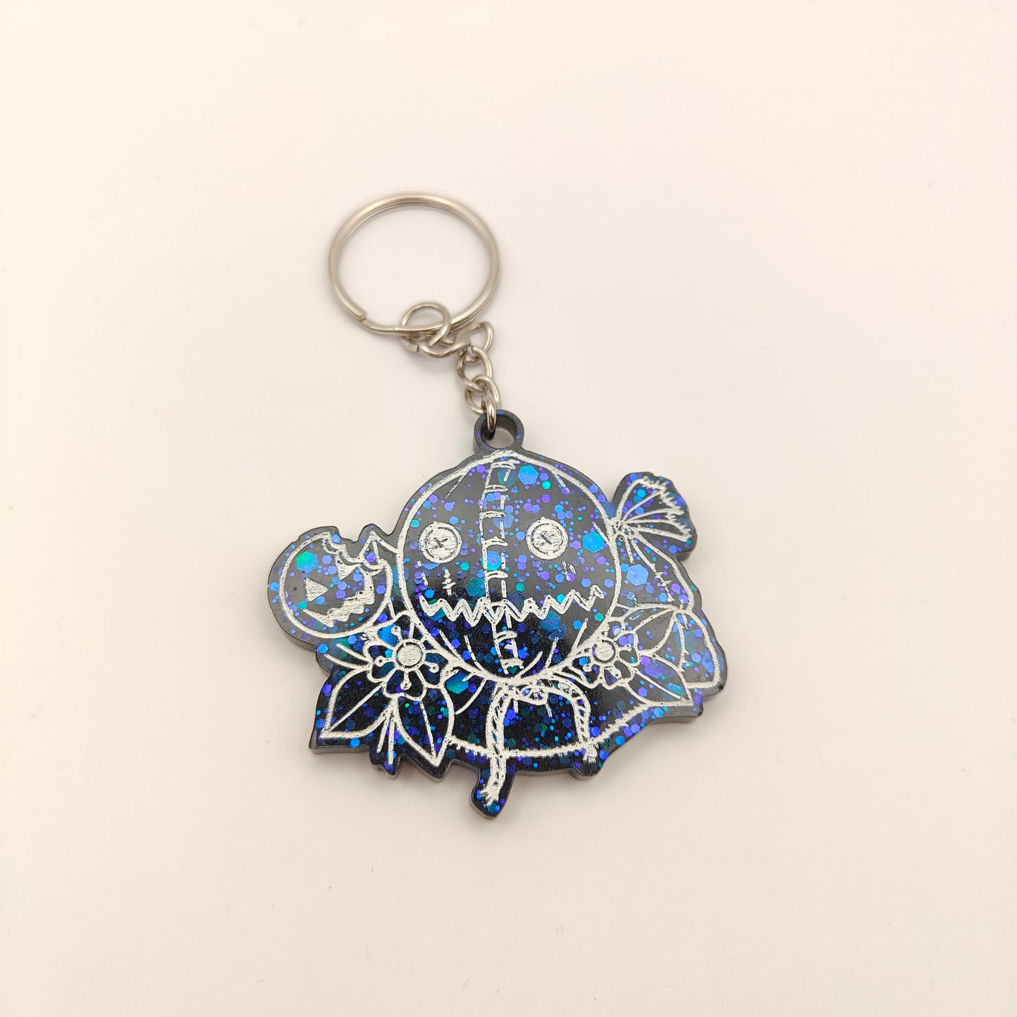 Spooky Character Keyring - Blue