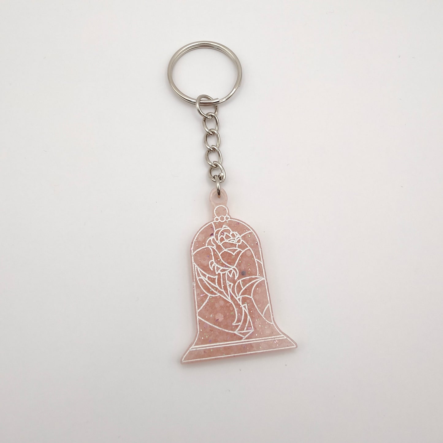 Rose Keyring - Pink