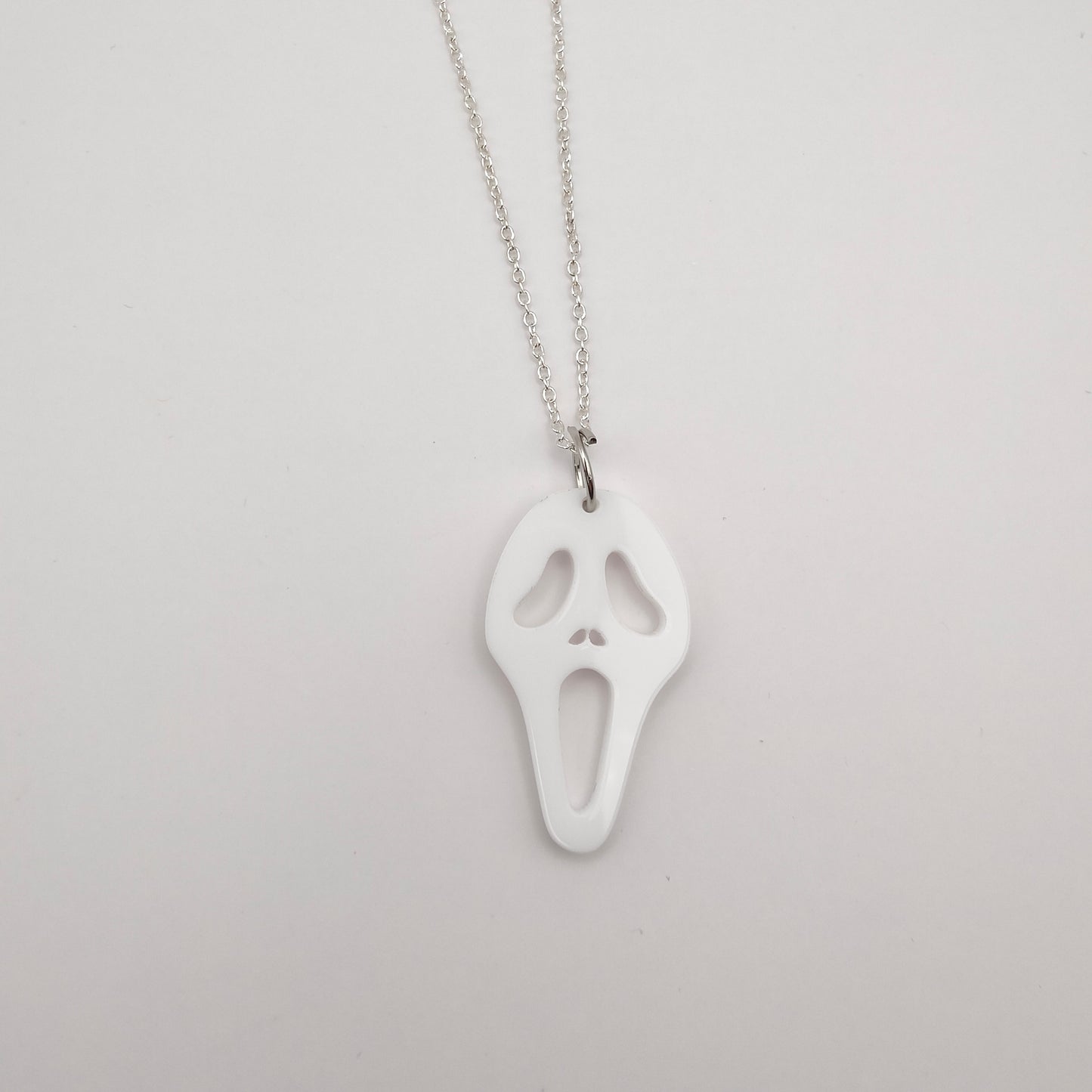 Mask Necklace - White