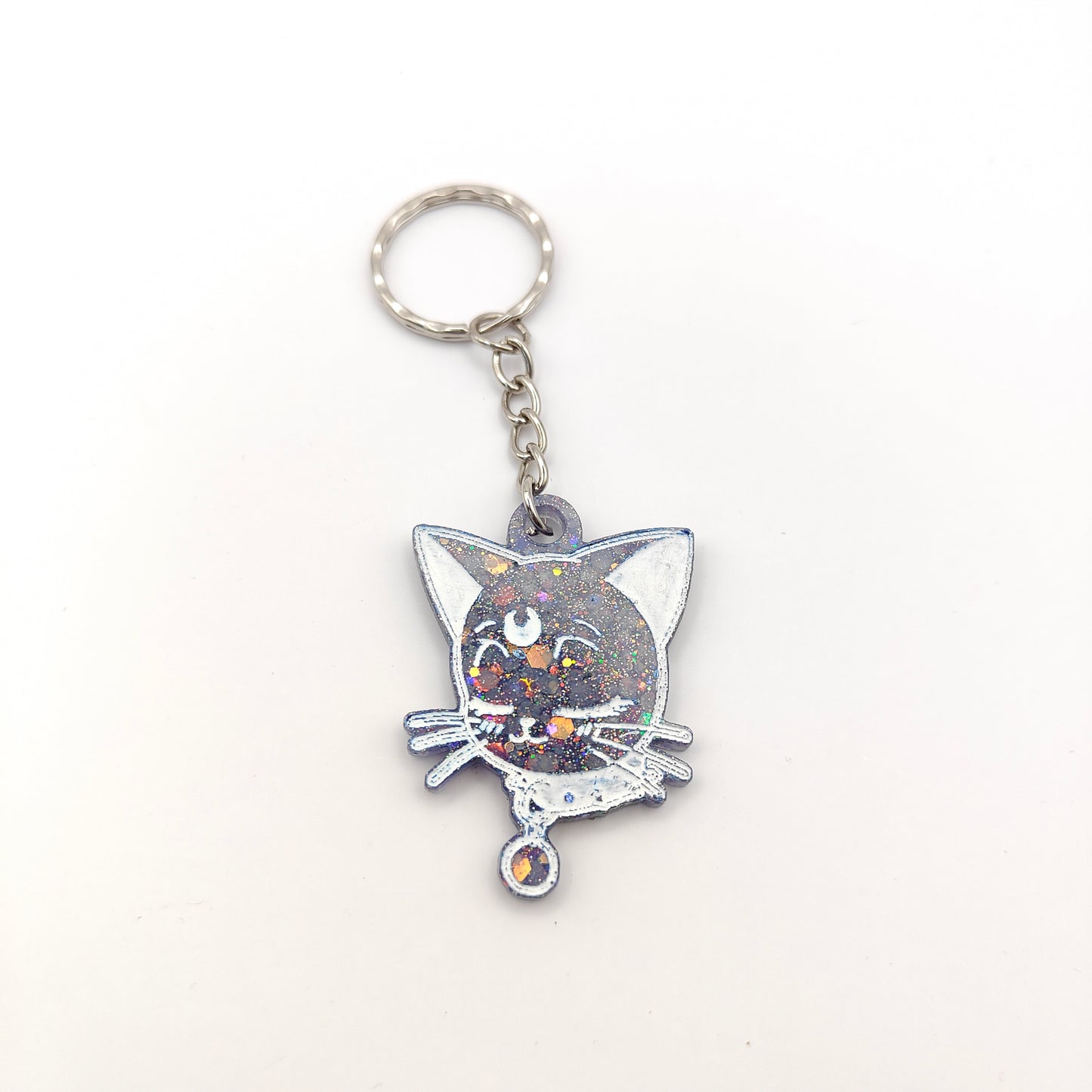 Cat Keyring - Blue Left