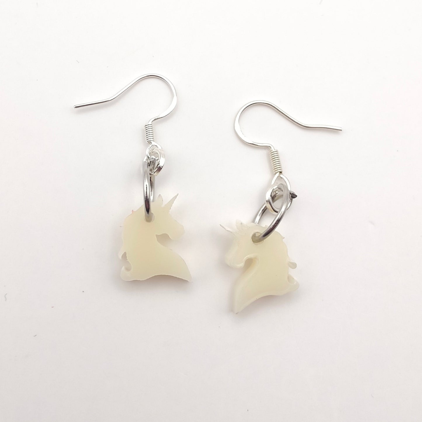 Fantasy Unicorn Earrings - Ivory