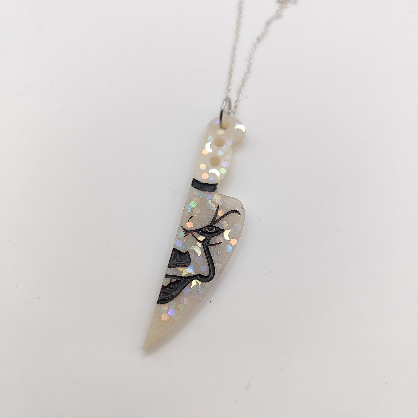 Spooky Character Necklace - White