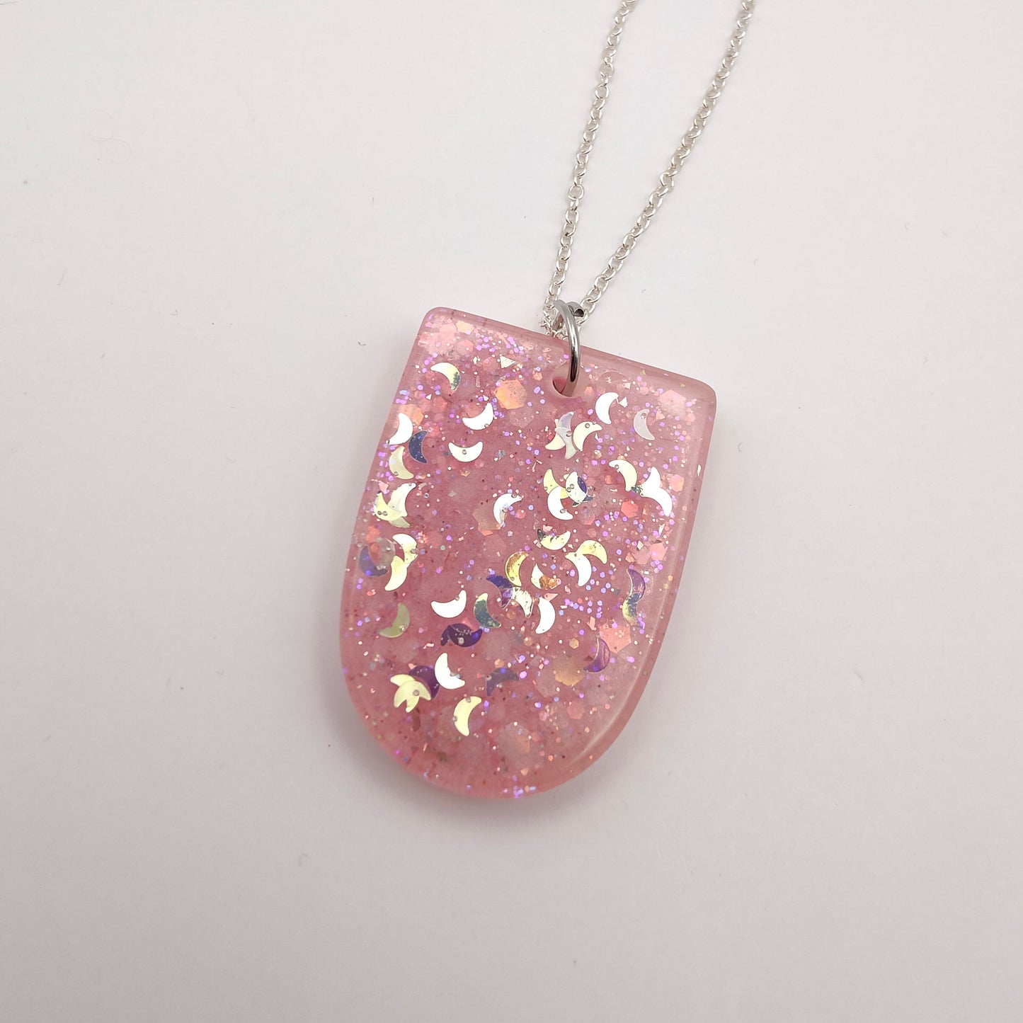 Shape Necklace - Pink Sparkles