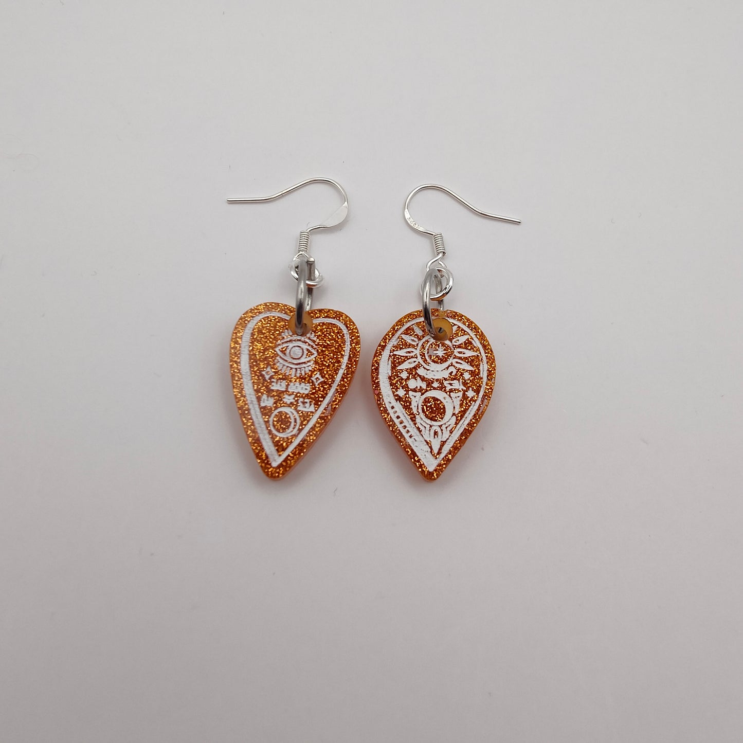 Ouija Board (Mini) Earrings - Orange