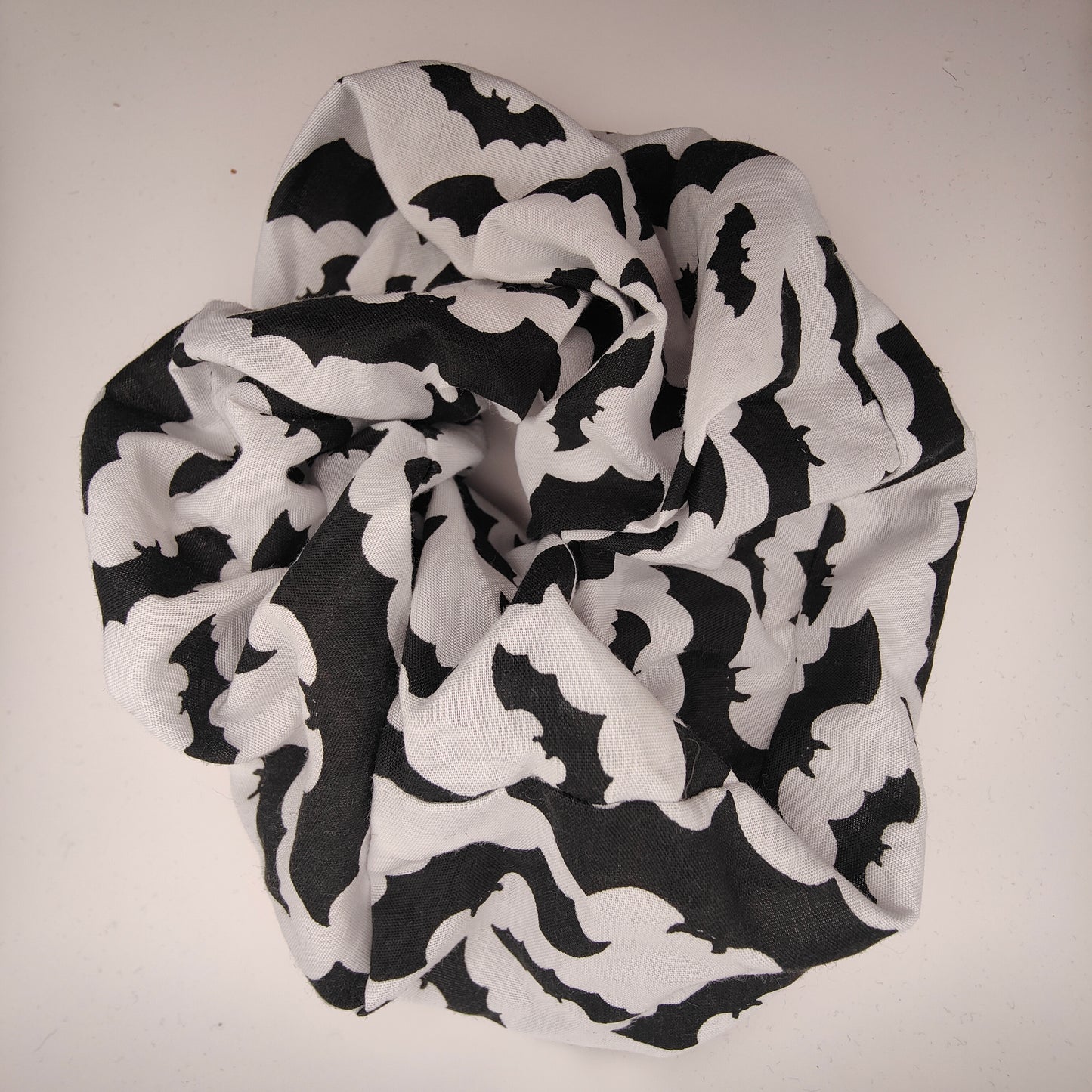 Scrunchie (Large) - Bats Black