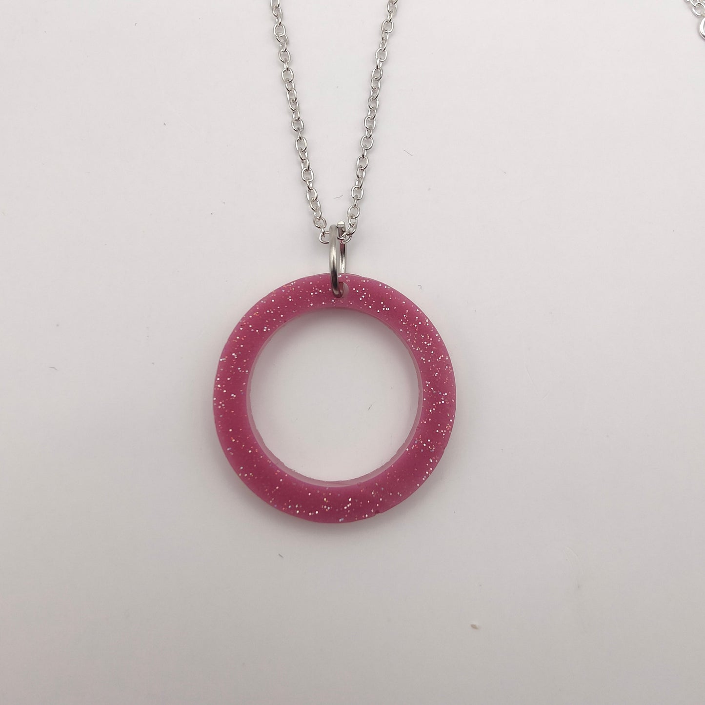 Circle Necklace - Pink