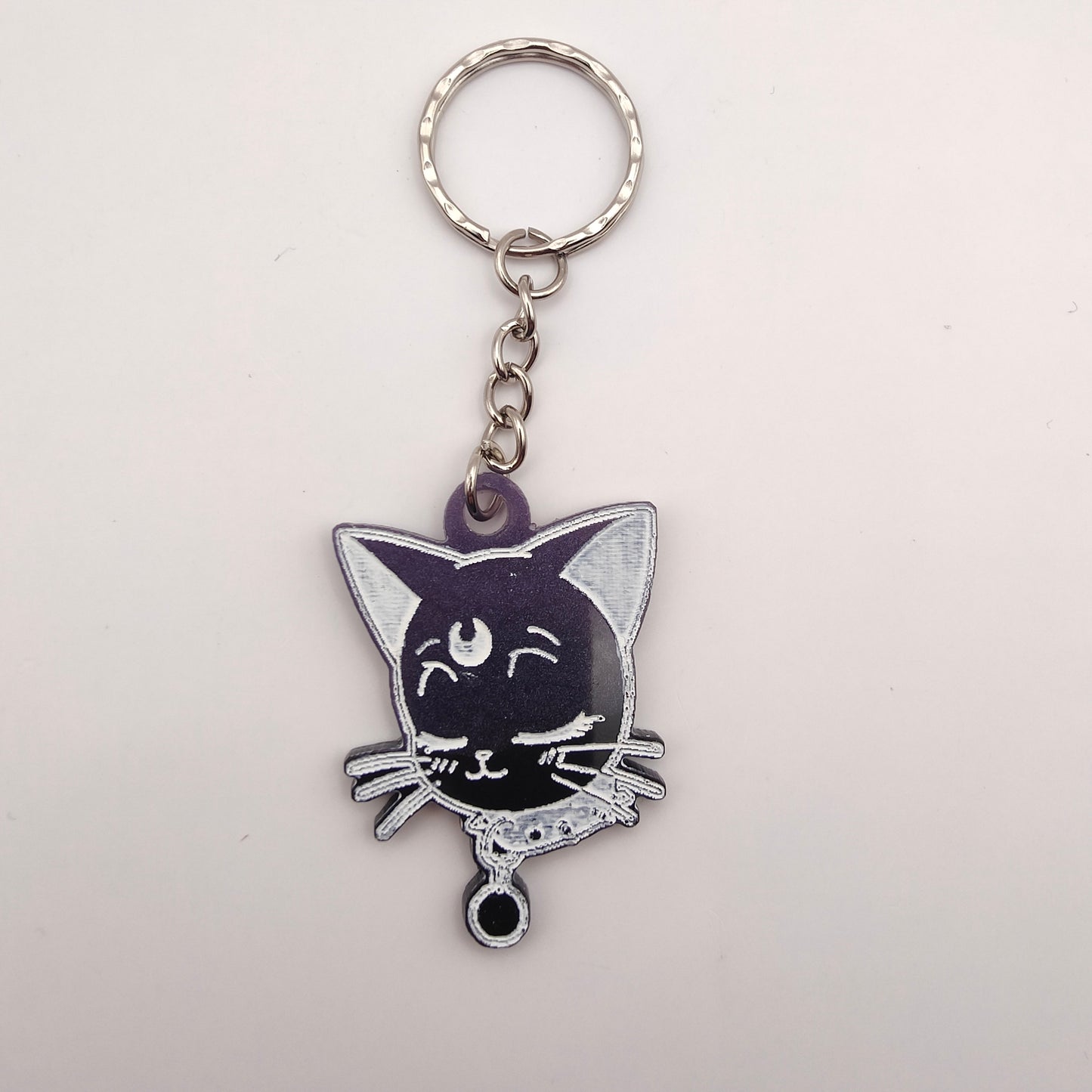 Cat Keyring - Purple