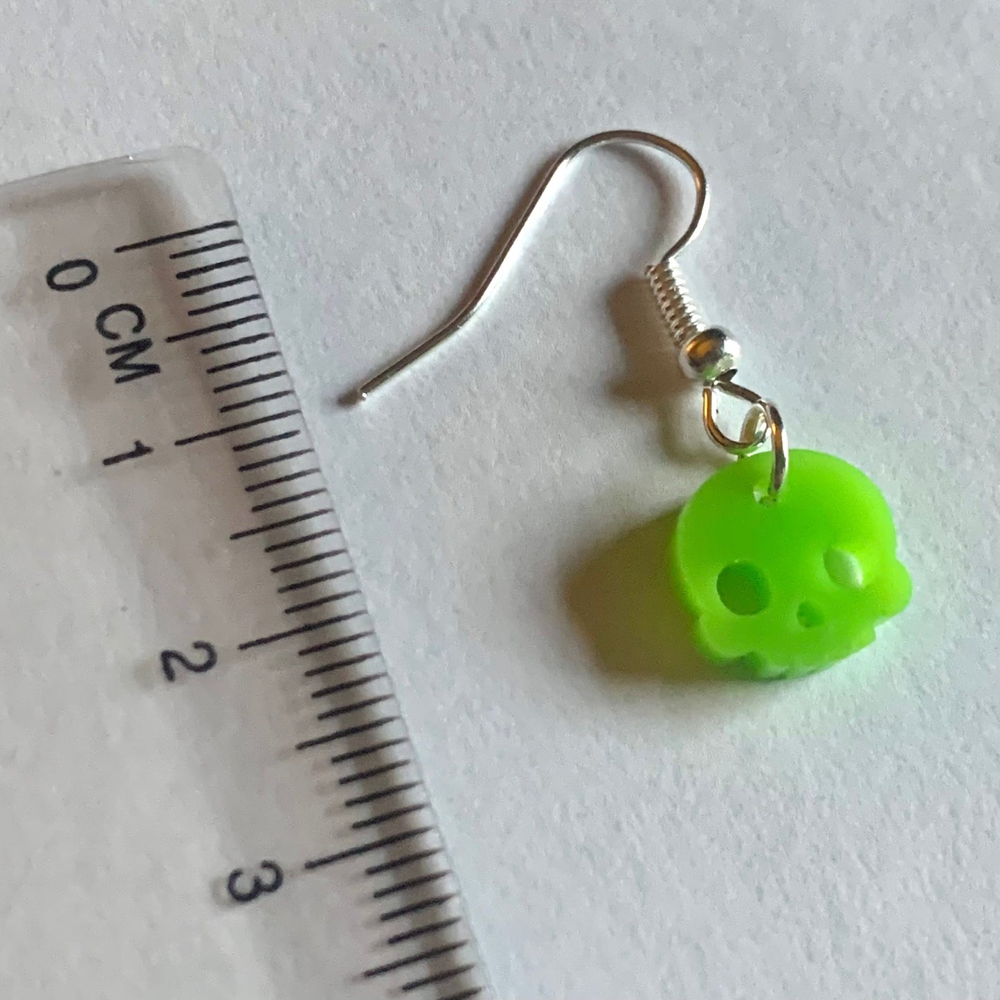 Skull (Small) Earrings - Blue