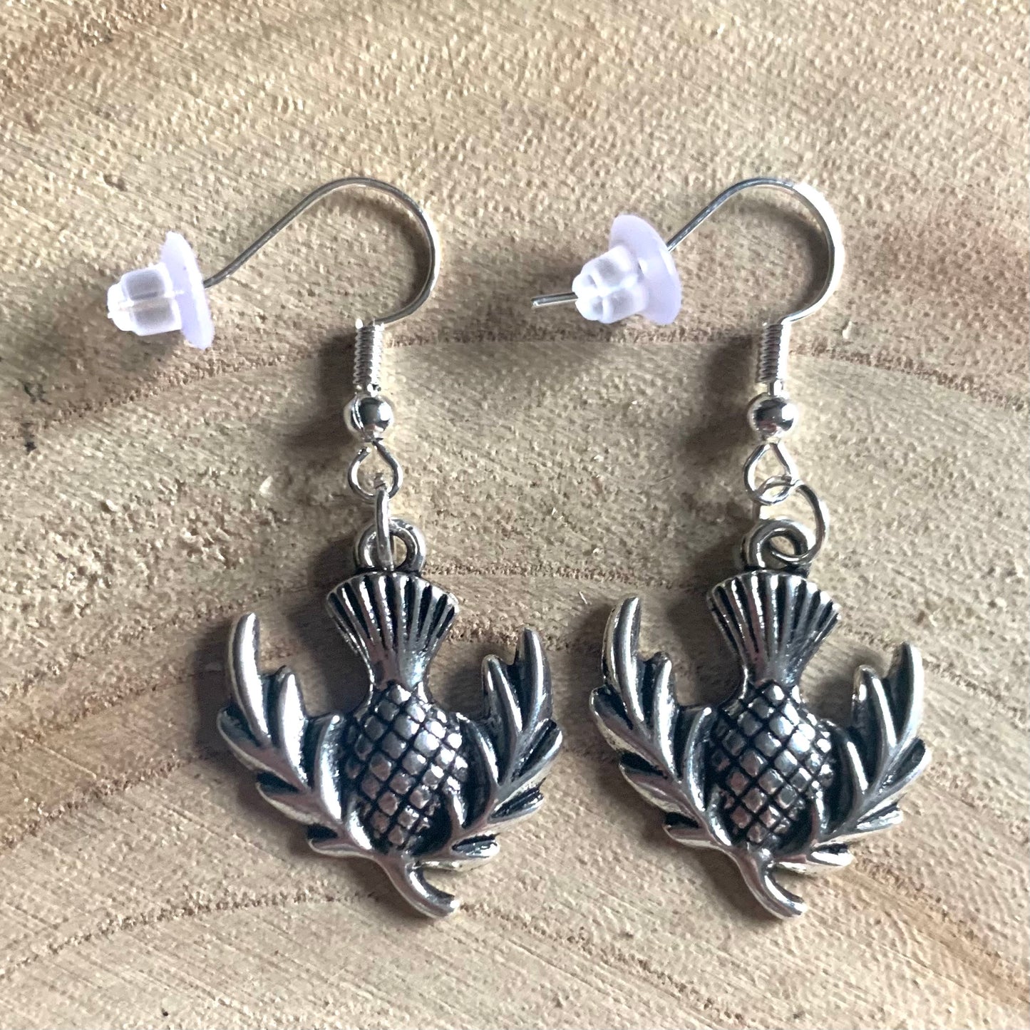 Thistle Earrings - Silver