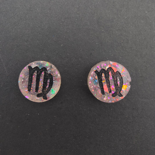 Horoscope Stud Earrings - Virgo Pink