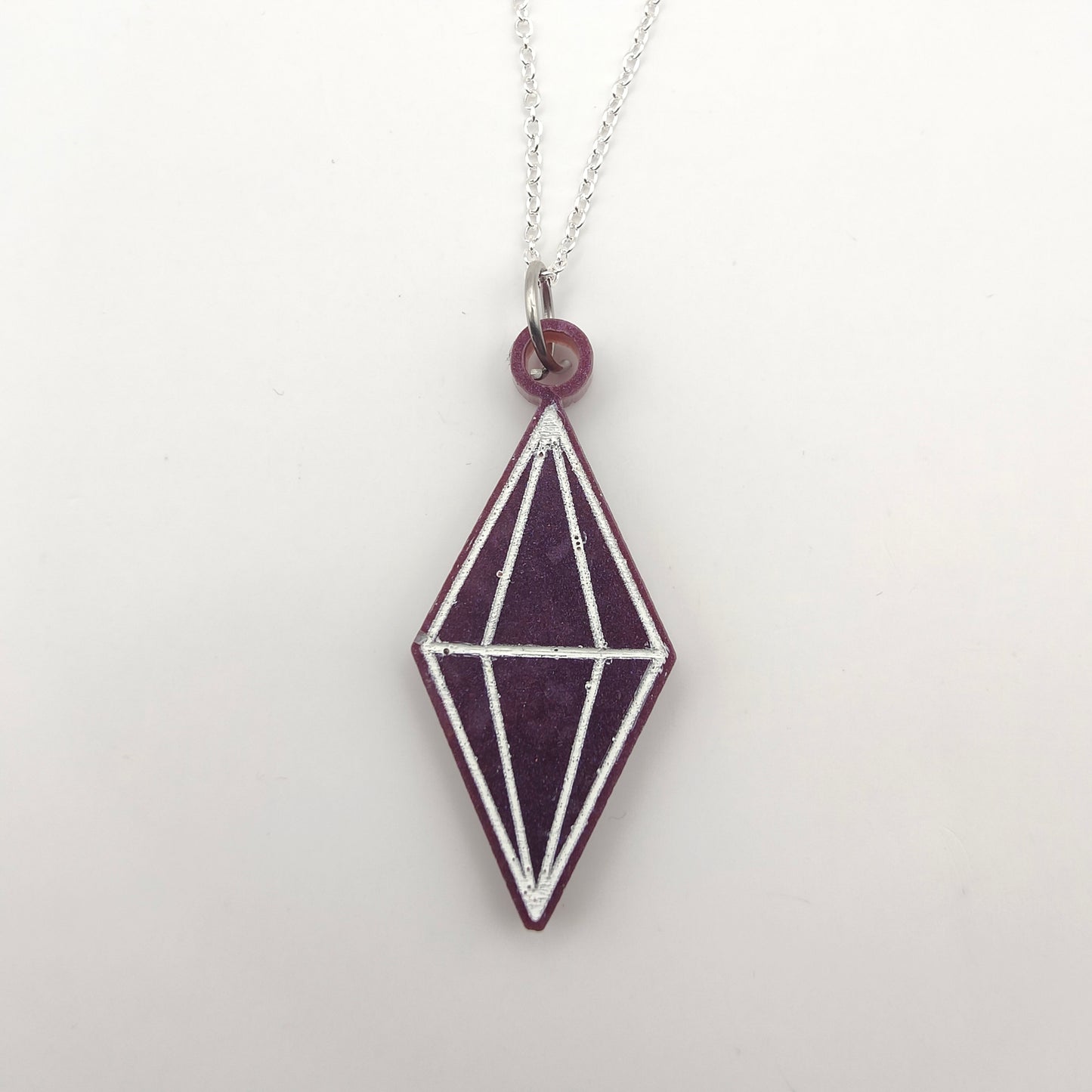 Diamond Necklace - Purple