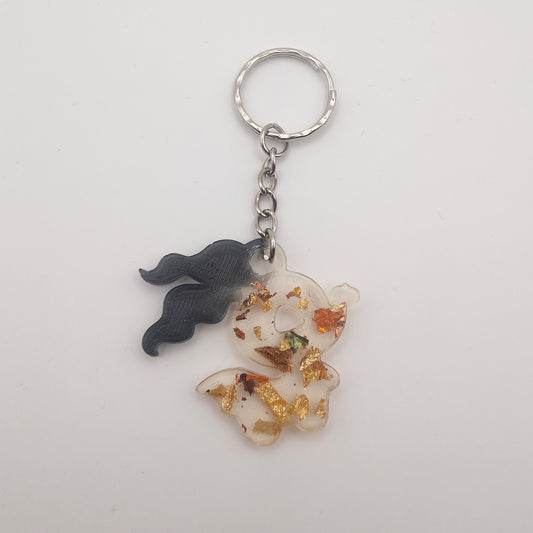 Ghost Dog Keyring - Black / Gold