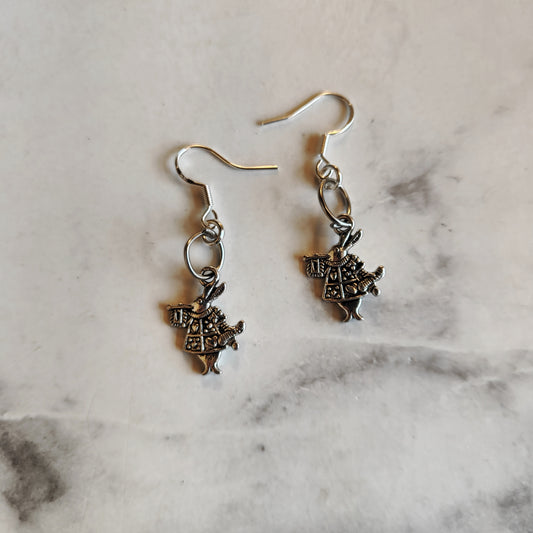 Rabbit Earrings - Silver