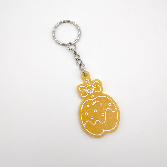 Toffee Apple Keyring - Yellow