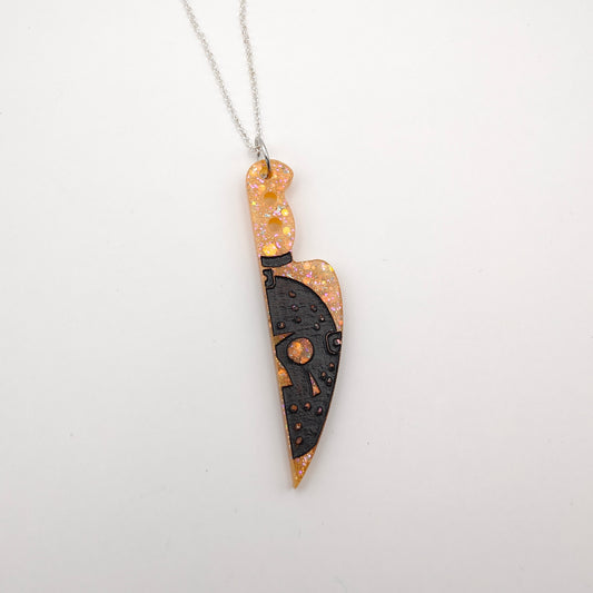 Spooky Character Necklace - Orange