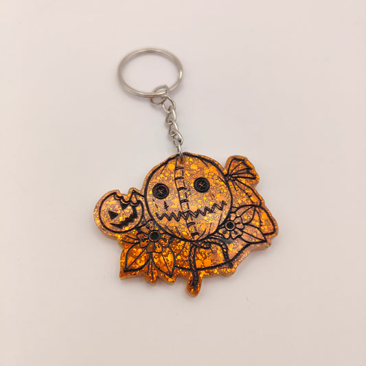 Spooky Character Keyring - Orange