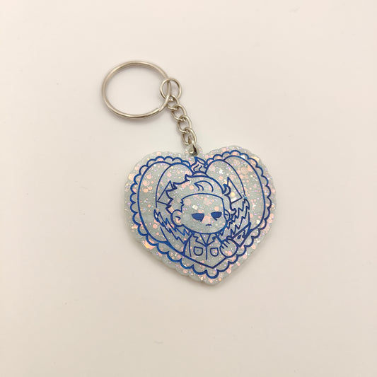 Spooky Keyring - Light Blue