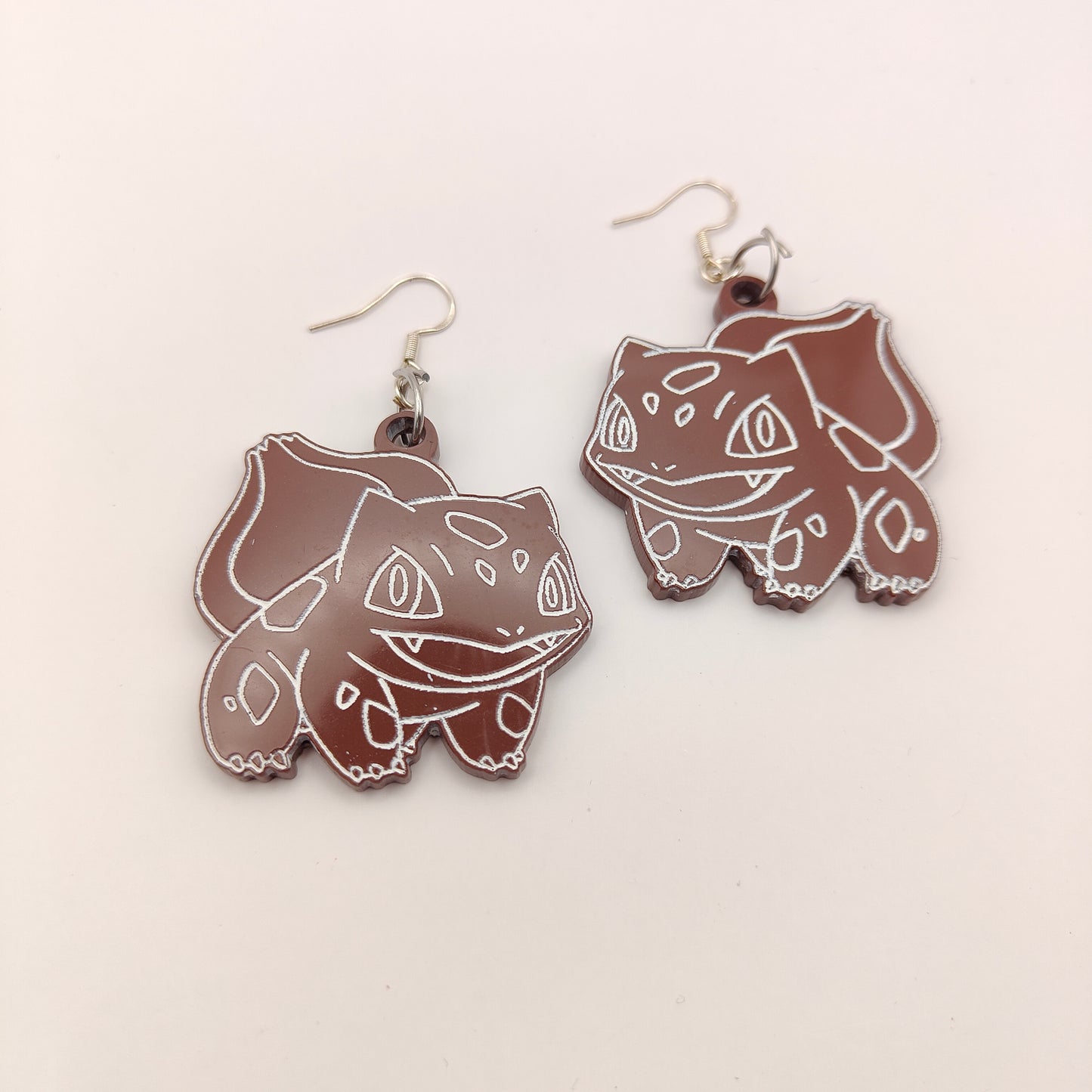 Pocket Monster Earrings - Brown