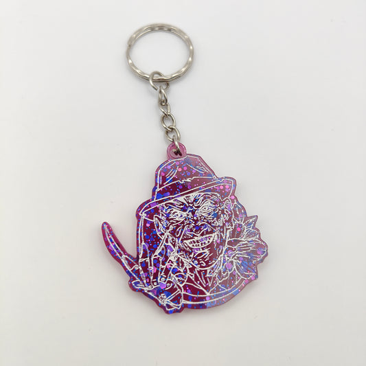 Spooky Character Keyring - Purple