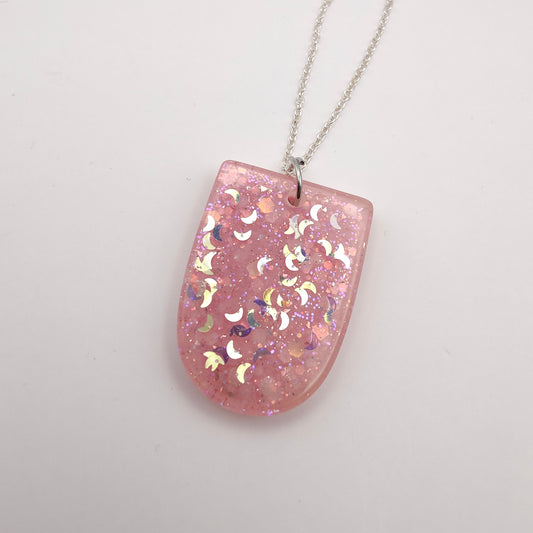 Shape Necklace - Pink Sparkles