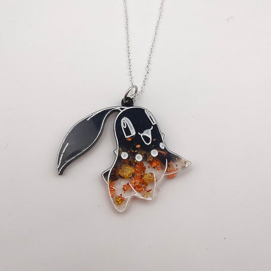 Pocket Monster Necklace - Gold / Black