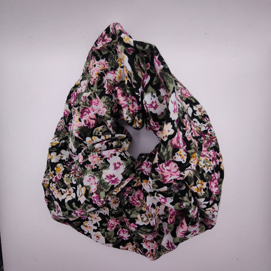 Scrunchie (Large) - Floral Pink