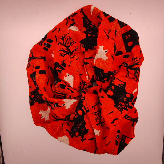 Scrunchie (Large) - Haunted House