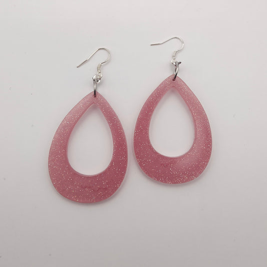 Tear Earrings - Pink