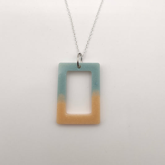 Rectangle Necklace - Pastel