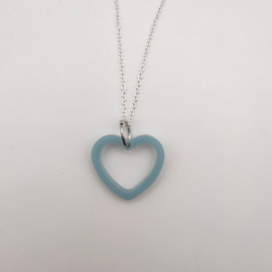 Heart Necklace - Blue