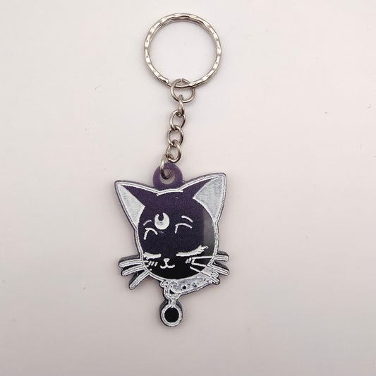 Cat Keyring - Purple