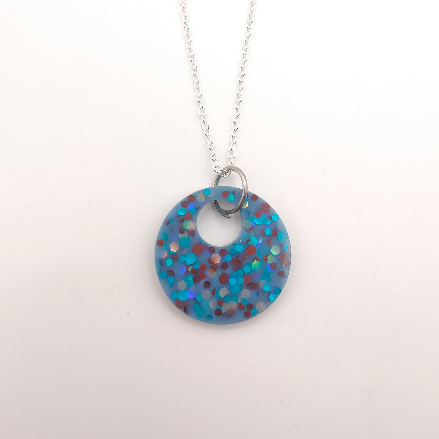 Circle Necklace - Blue