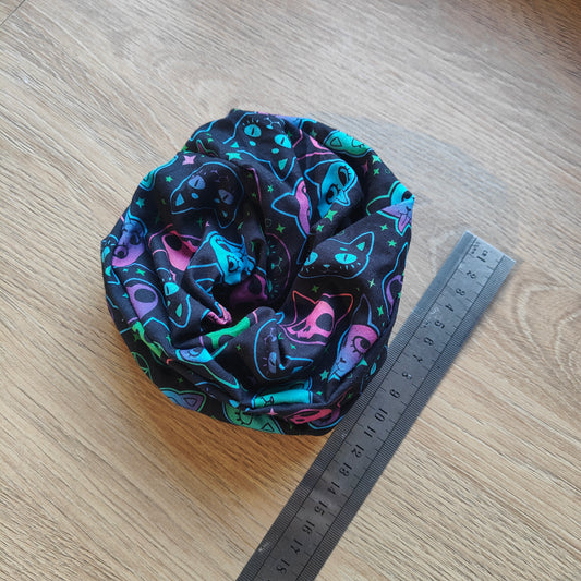 Scrunchie (Large) - Halloween Cats / Pentagon