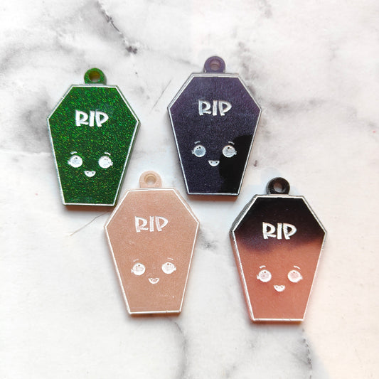 Coffin Kawaii Earrings - Pink