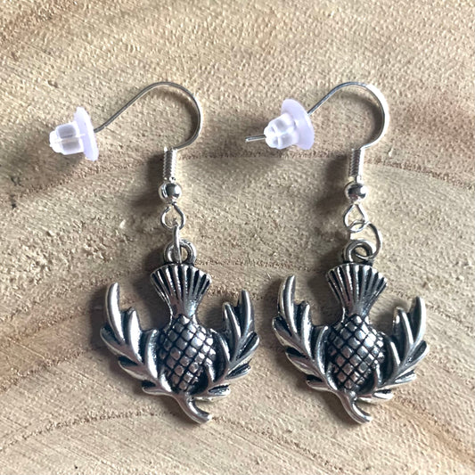Thistle Earrings - Silver