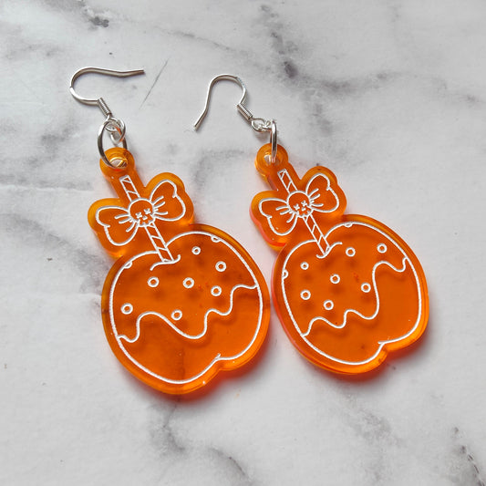 Toffee Apple Earrings - Neon