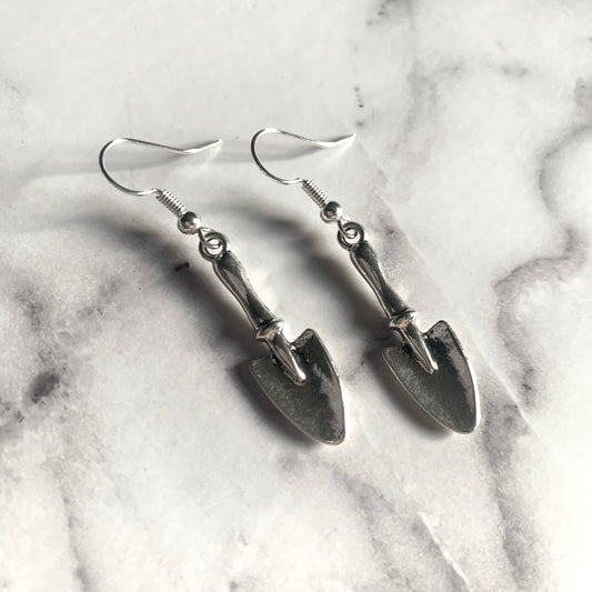 Shovel Earrings - Silver