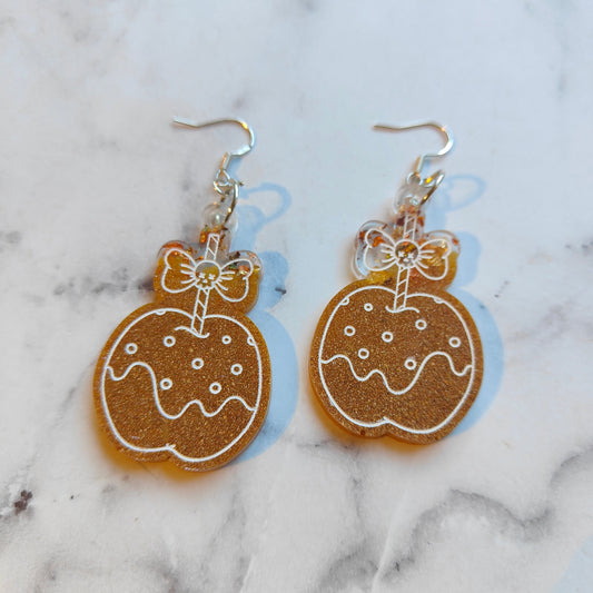 Toffee Apple Earrings - Gold