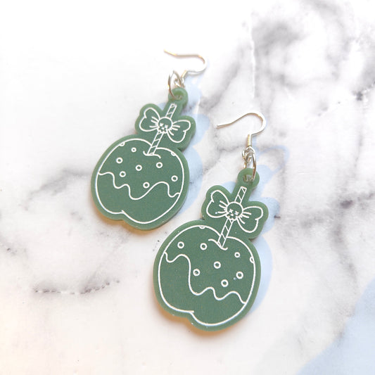 Toffee Apple Earrings - Green